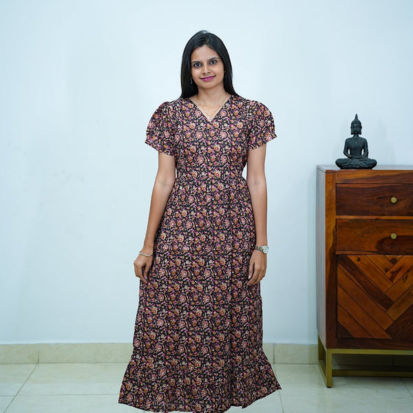 Kalamkari Kantha Work Frock