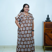 Plus Size Geometric Print Nighty