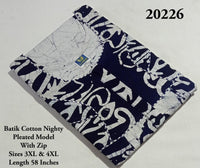 Plus Size Batik Cotton Nighty