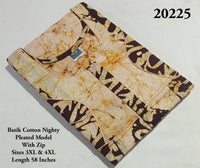Plus Size Batik Cotton Nighty