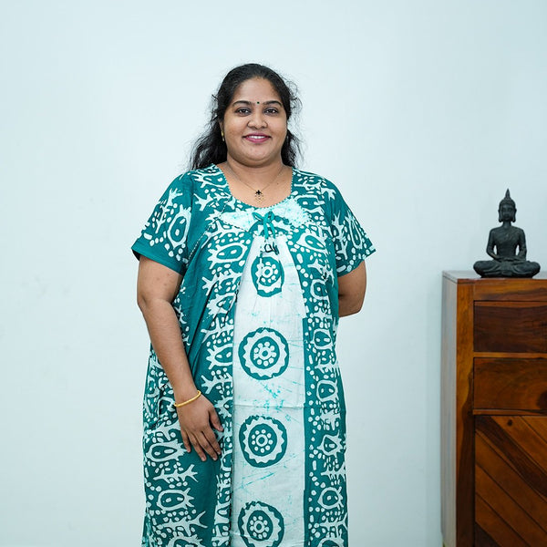 Batik Cotton Titanic Model Nighty