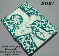 Batik Cotton Titanic Model Nighty