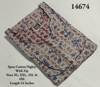 Premium Spun Cotton Nighty