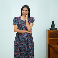 Jaipur Cotton Kantha Work Frock with Frill
