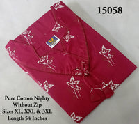 Plus Size Pink Floral Nighty