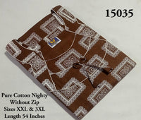 Plus Size Geometric Print Nighty