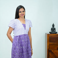 Kantha Work Side Pleated Frock