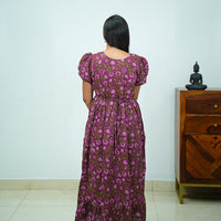 Jaipur Cotton Kantha Work Frock with Frill