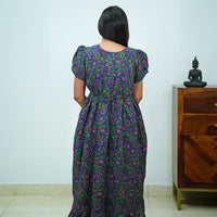 Jaipur Cotton Kantha Work Frock with Frill