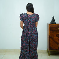 Jaipur Cotton Kantha Work Frock with Frill