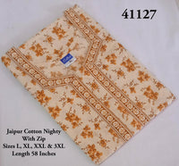 Floral Printed Jaipur Cotton Nighty