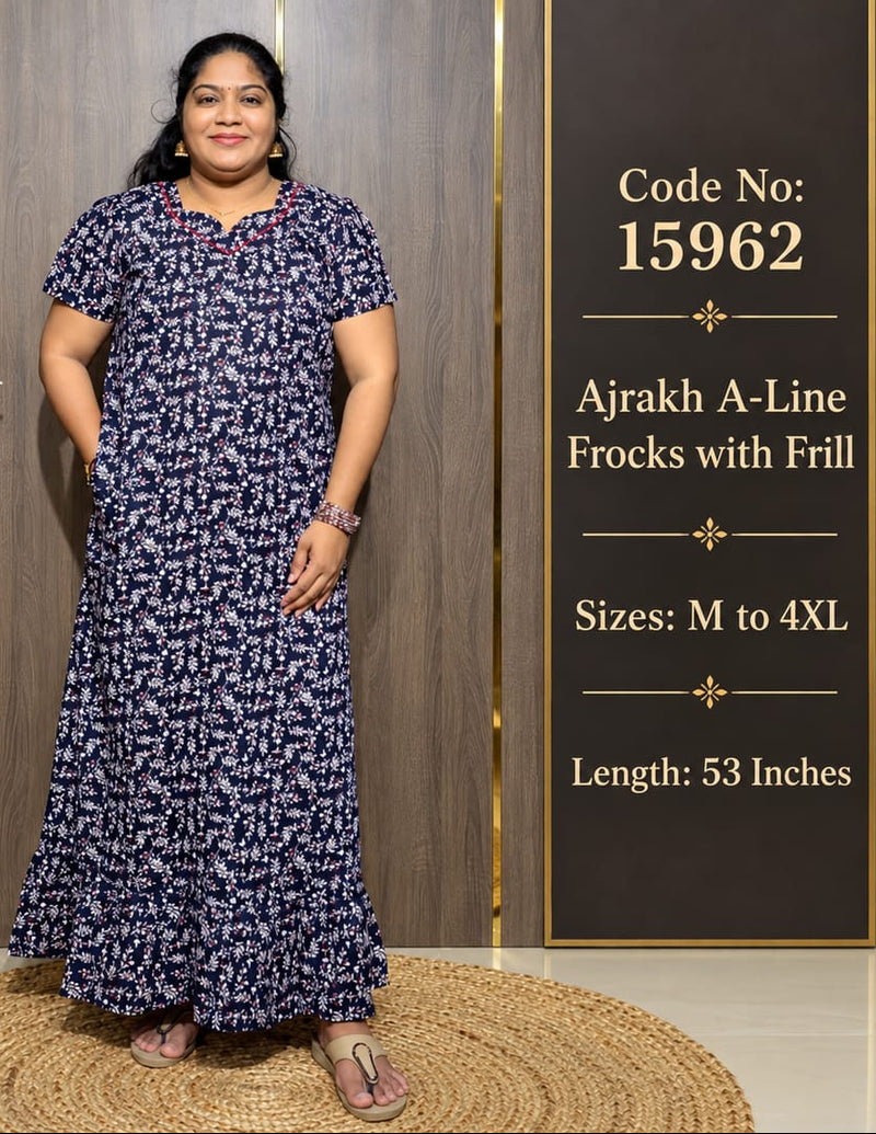 Ajrakh A-Line Frock